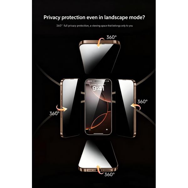 Anti-Spy Tempered Glass Screen Protector