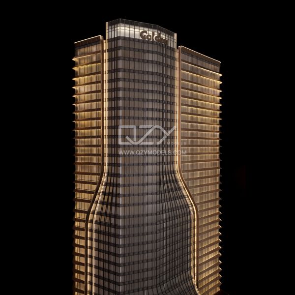 1:150 Luxury Seaview Apartment Model with Photorealistic Precision Ultimate Refinement and Facade Texture