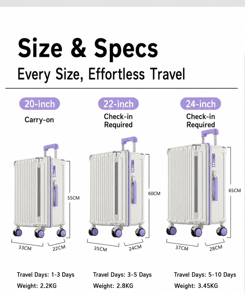 20 Inch Luggage with TSA Lock