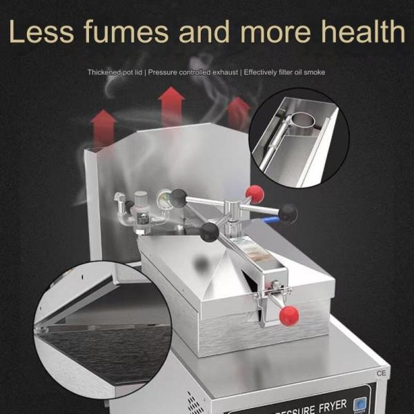 Large Capacity 24L High Pressure Multi-Food Frying Potato Machine for Chicken Cutlet