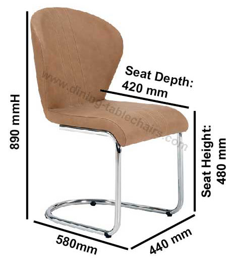 Fashion Furniture Dining Chair Plywood Material Glossy Chromed Leg Home Decors