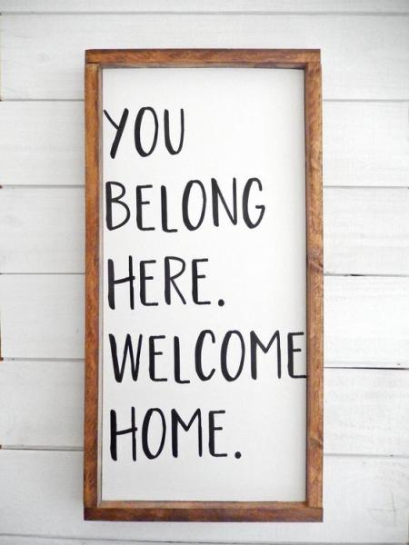 Decorative Vintage Wall Sign Sayings , Wood House Signs And Plaques ODM / OEM