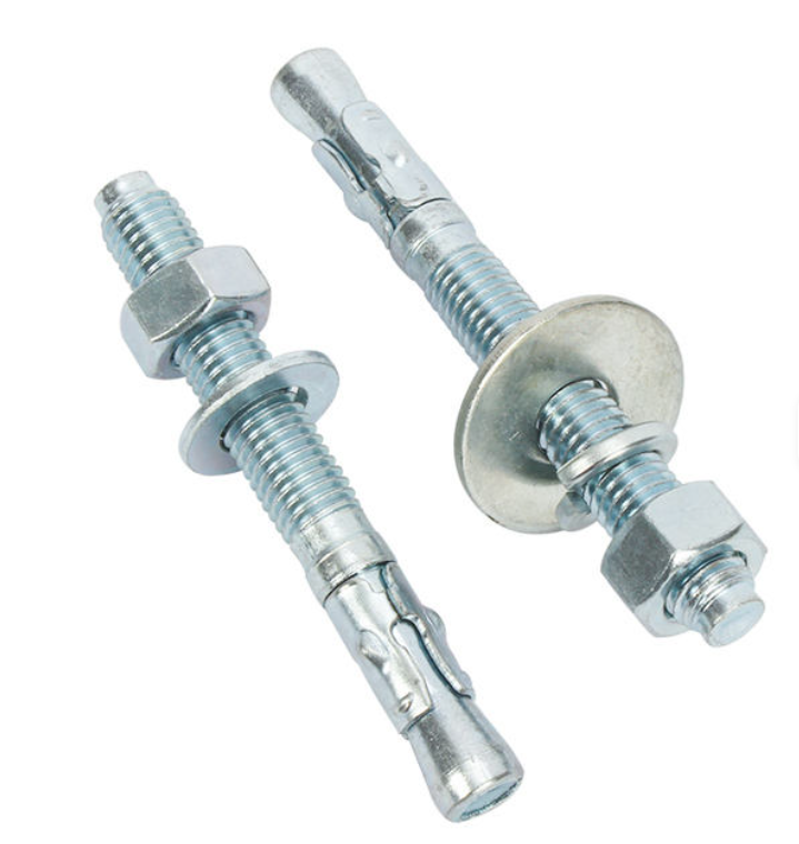 Zinc Plated Stud Wedge Anchor White Custom Carbon Steel M8 M10 M12 M16 M20