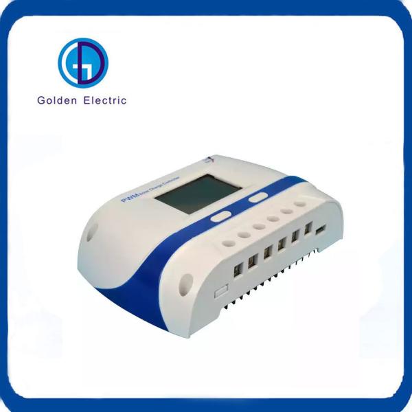 Modo de carregamento PWM 10A 20A 40A 50A 60A Controlador de carga de painel solar com 2 portas USB