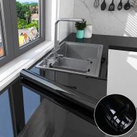 Black Metallic Kitchen Sticker Wallpaper 60cm Kitchen Backsplash Wallpaper Stickers