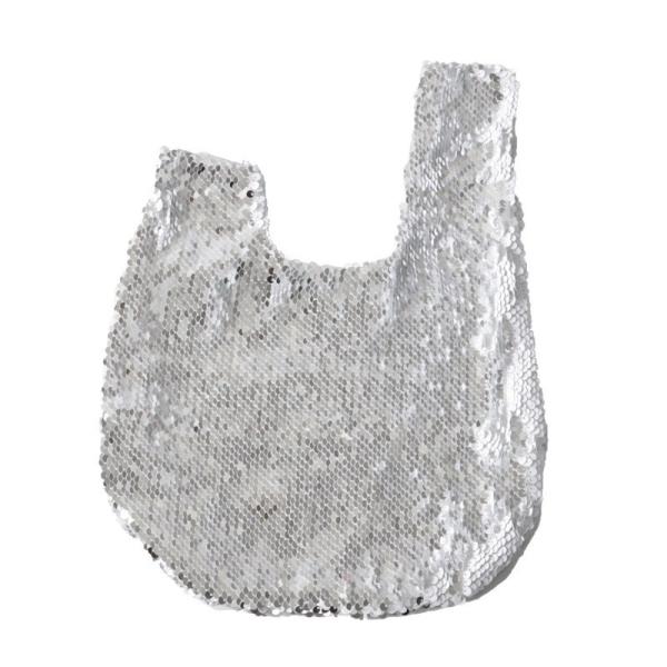 DIY LOGO Sublimation Shiny Sequin Wrist Bag Walking Makeup Bag