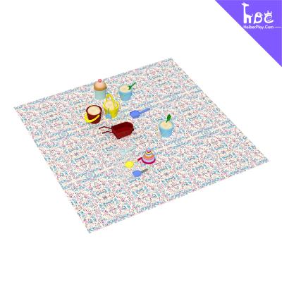 Plastic Square Sand Pit for Toddlers with Toys Non-Toxic