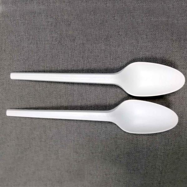 6.5 Inch Biodegradable Spoon Compostable Utensils Great For Parties, Weddings & Dinner Events