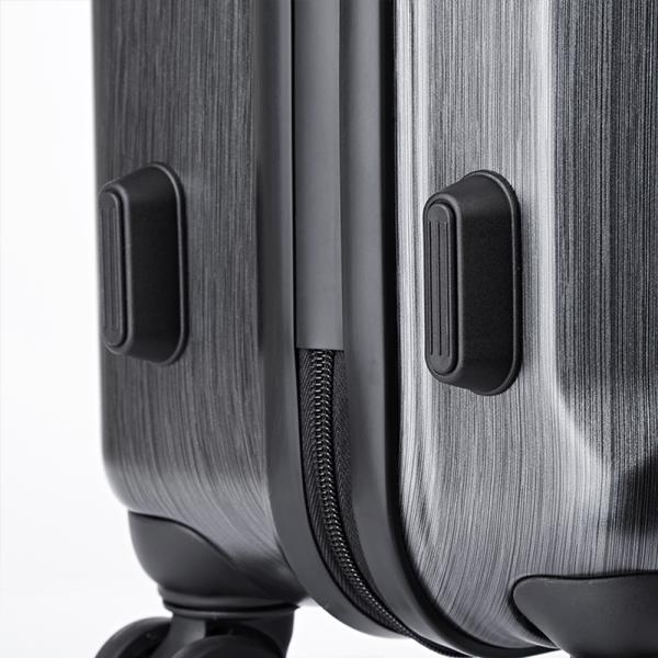 Brushed Finish Hard Shell Suitcase with TSA Lock