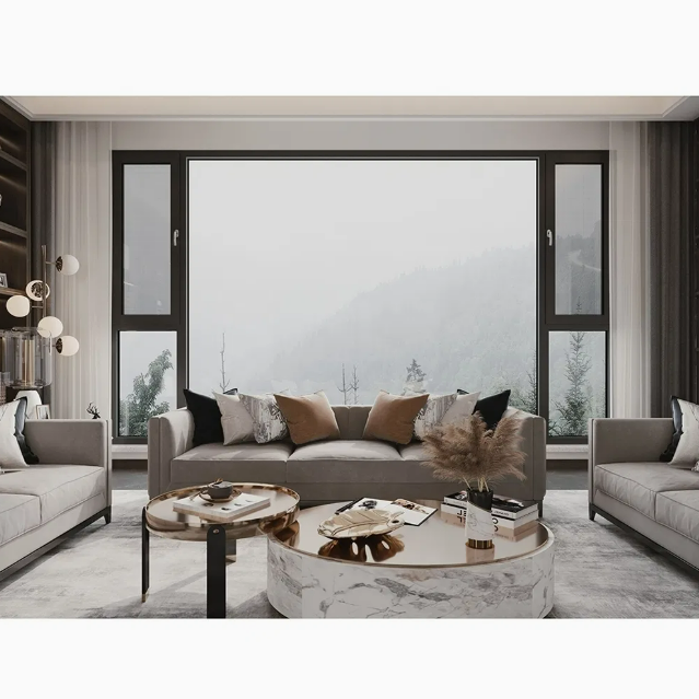 Modern Aluminum Window with 15 Years Life Span Aluminum Alloy Frame and Acrylic Material for Residential and Commercial Buildings
