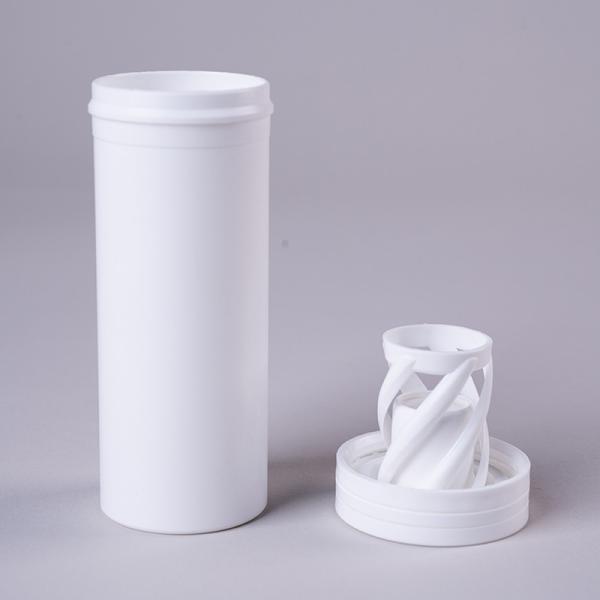 Tubes de comprimés effervescents avec couverture en spirale Déshydrateur de diamètre 29 mm Emballage sur mesure en tube long blanc