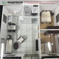 Maison de conteneurs à double aile préfabriquée