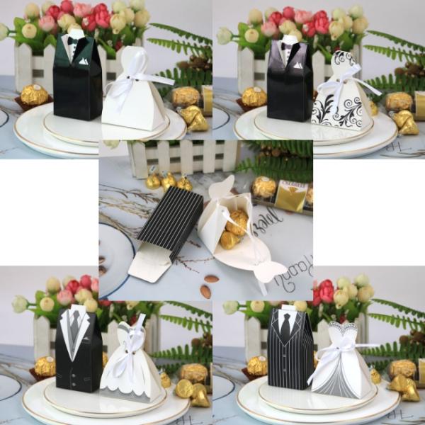 Коробка бумаги упаковки еды упаковки платья свадьбы на шутиха 10*5*3cm шоколада