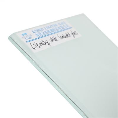 6.38mm Vidro laminado colorido Vidro laminado PVB Branco Leite