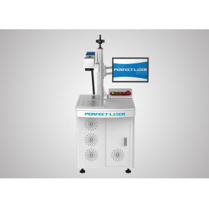 машина маркировки лазера волокна 0.95мДж 40 охлаженный воздух переключателя микрона 110×110мм пластиковый