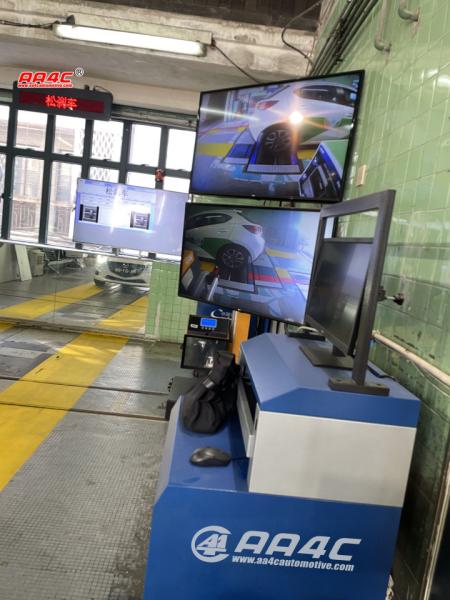 AA4C Equipamento de inspecção do veículo Centro de diagnóstico do veículo Teste de travões de rolos do veículo Linha de ensaio do veículo