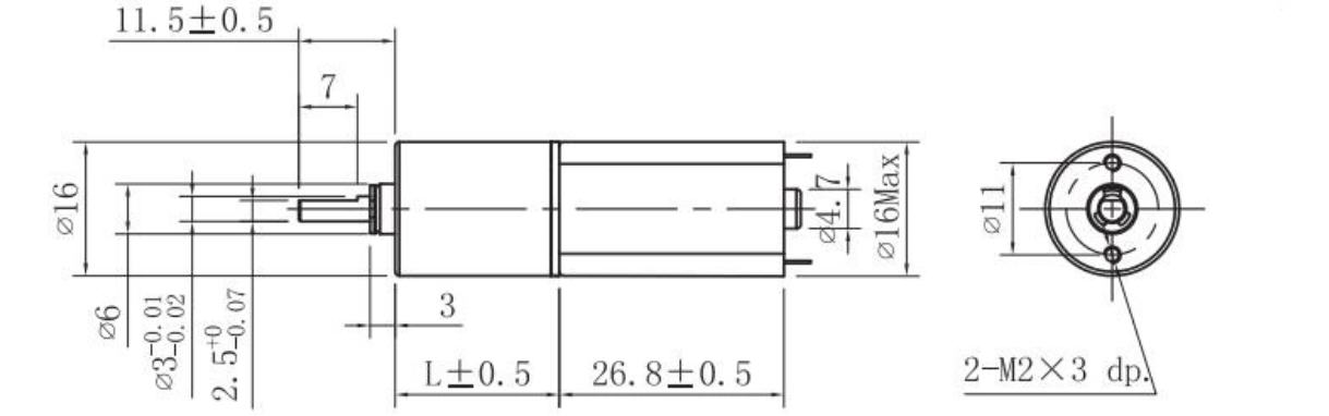 JQM-16RP050 2~1000RPM, мотор планетарной шестерни DC вращающего момента выхода 0.3~3.5Kg.cm для автоматического оборудования