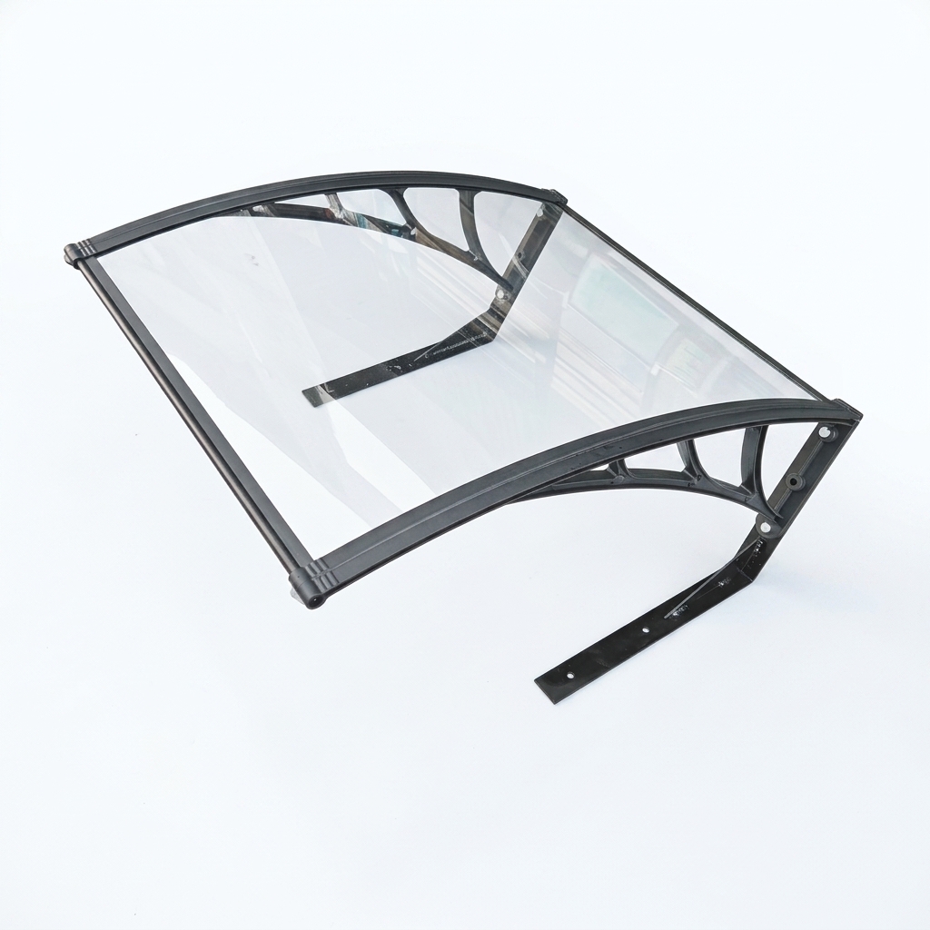 Transparent Polycarbonate solid sheet Roofing Plastic Bracket Lawn Mower Canopy Easy install