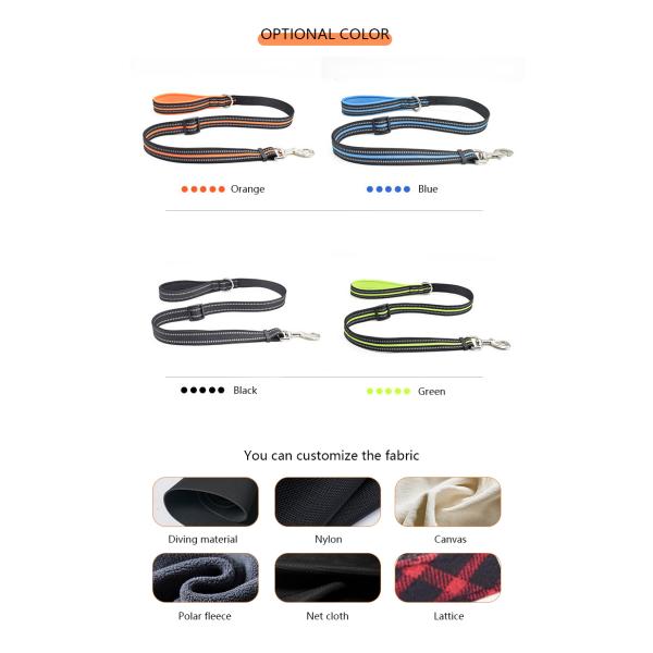 Pet Leashes Heavy Duty Retractable Nylon Dog Portable Comfortable Reflective