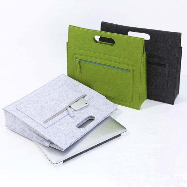 OEM Handmade Reversible Felt Storage Bag Embroidered Personalized Tote Bag Manufacturer'S Shopping Bag Wholesale Custom Simple Letter Logo Eco-Friendly Durable Multi-Scenario Suitable Felt Shopping