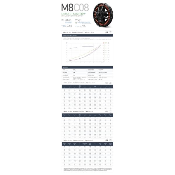 M8CO8 EEE V3 бесшовный постоянный двигатель с 36 отверстиями для установки M4x4