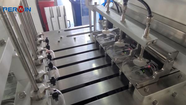 SIEMENS PLC Petri Dish Filling Machine 1 Year Tempered Glass Safety Protection