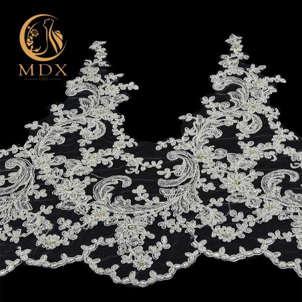 Os estilos africanos de MDX atam largamente a guarnição de nylon do laço da guarnição 80% para a roupa