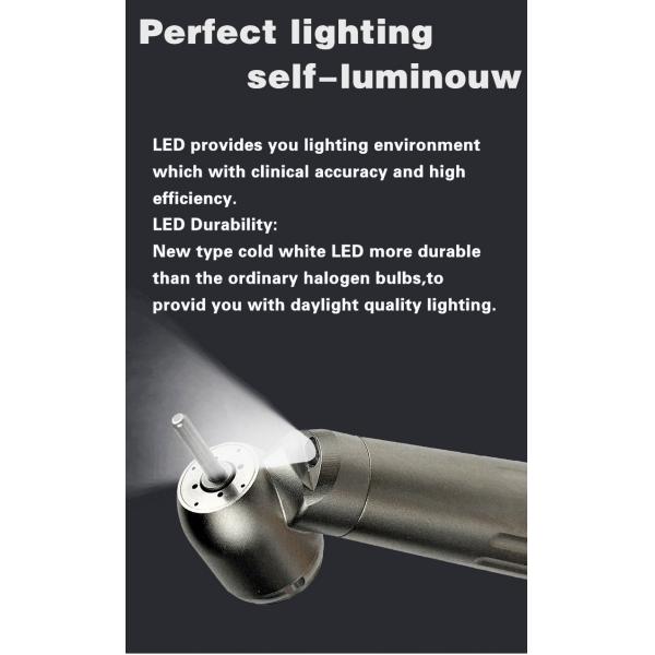 Небольшой шум стоматологический высокоскоростной ручной прибор 45 градусов хирургический ручной прибор