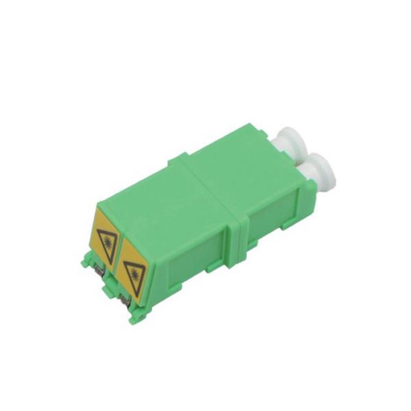 Flangeless Shutter LC - LC Duplex Fiber Optic Adapter