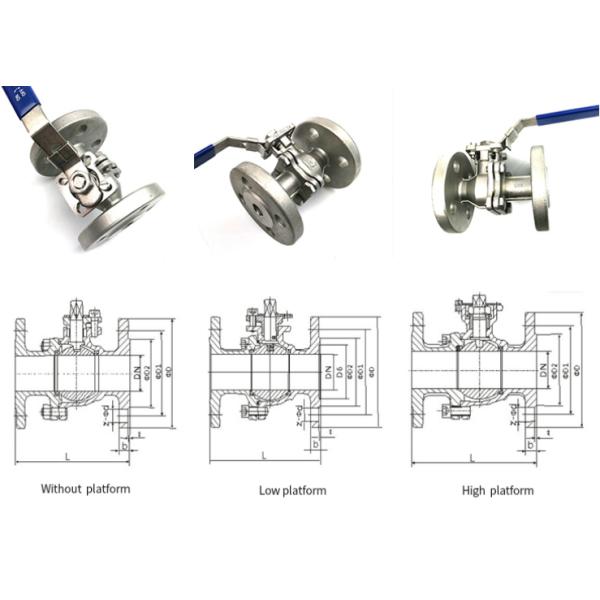 2pc 1000wog 316 Stainless Ball Valve Industrial Control