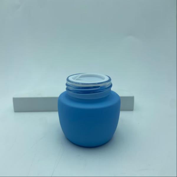 Cosmetic Packaging 30G Gel Cream Jar with White Plastic Cap Packaging Bottle Cream Bottle