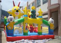 Terrain de jeu gonflable adapté aux besoins du client d'enfant en bas âge de bande dessinée avec la bâche durable de PVC