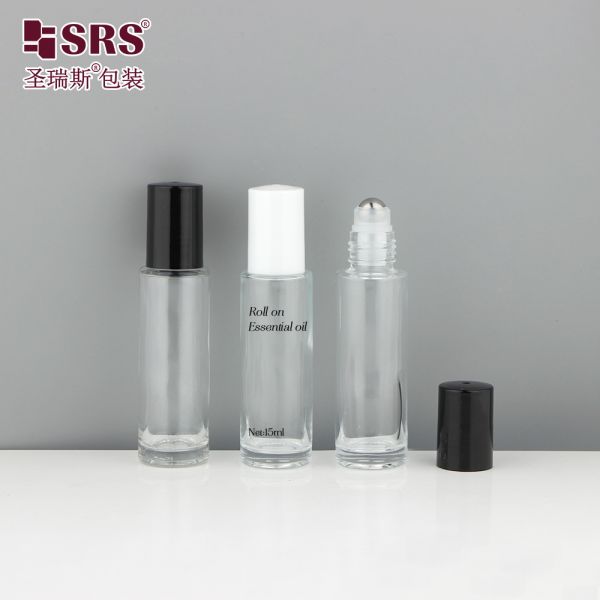 Eco Friendly Glass Roll On Bottle Featuring Transparent Glass Body Ideal for Aromatherapy Oils Fragrances and Cosmetics