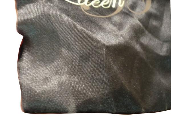 Closet Satin Bag, Fabric Carrier Bags Printed With Ribbon Handle 18 * 23 mm