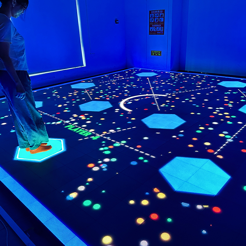 Aurora Motion 7x7m LED Floor Display with 49sqm Screen for 8x8m Venues - Interactive Gaming Floor