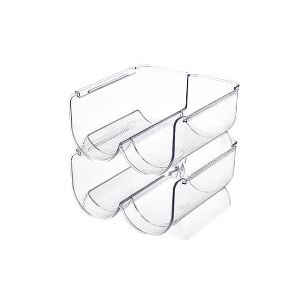 Ultra Modern Wine Odm Storage Holder Rack Crystal Clear For 2 Bottle