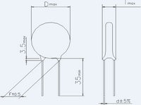 Ceramic Disc Capacitor 6KV 4700PF CT81-6KV 4700PF