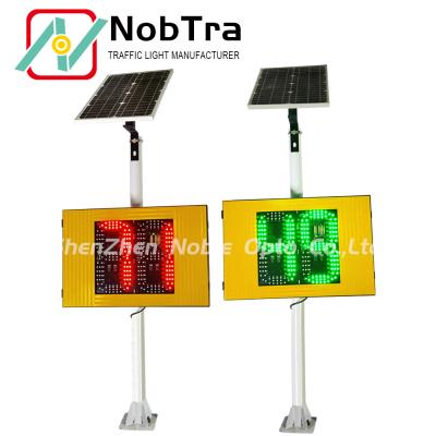Sinalização de velocidade de radar movida a energia solar com ecrã LED e bateria de lítio