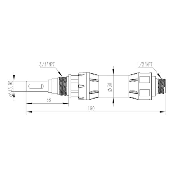 Submerged Liquid Conductivity Sensor Salinity TDS TEMP Meter For Water Testing