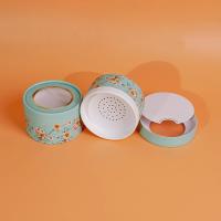Caja de tubos de papel de polvo suelto de ventana abierta cosmética para embalaje de belleza maquillaje para cuidado de la piel sacudidor de tapa