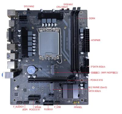 lga1700 motherboard  ddr4 H610M-4D4 PC gaming  motherboard 