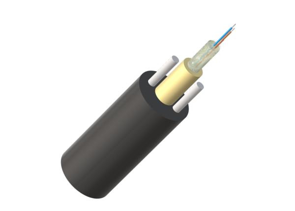 Fio central blindado FRP de Aramid do cabo distribuidor de corrente do tubo da fibra ótica de ADSS GYXFTW