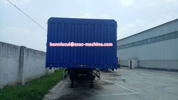 Column Type Heavy Duty Semi Trailer Side Wall Semi Trailer 30T - 60T Load 12R22.5