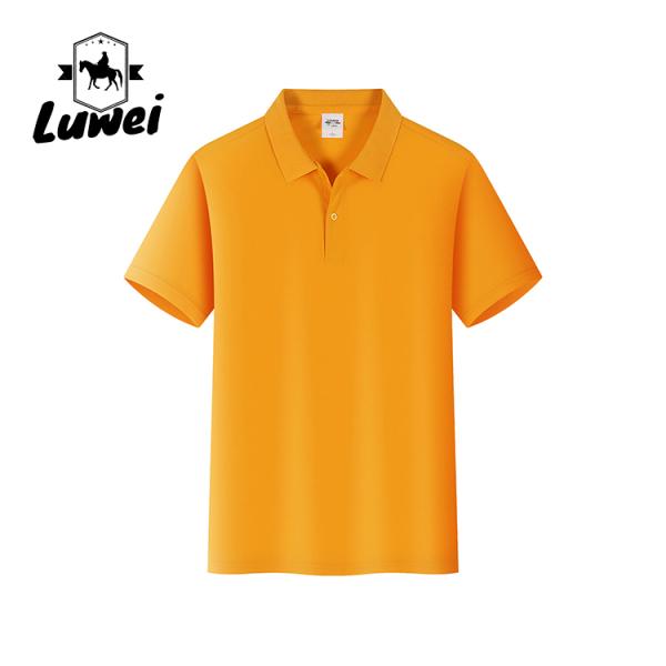 Бизнес-обычные короткорукавные футболки с вышивкой против морщин