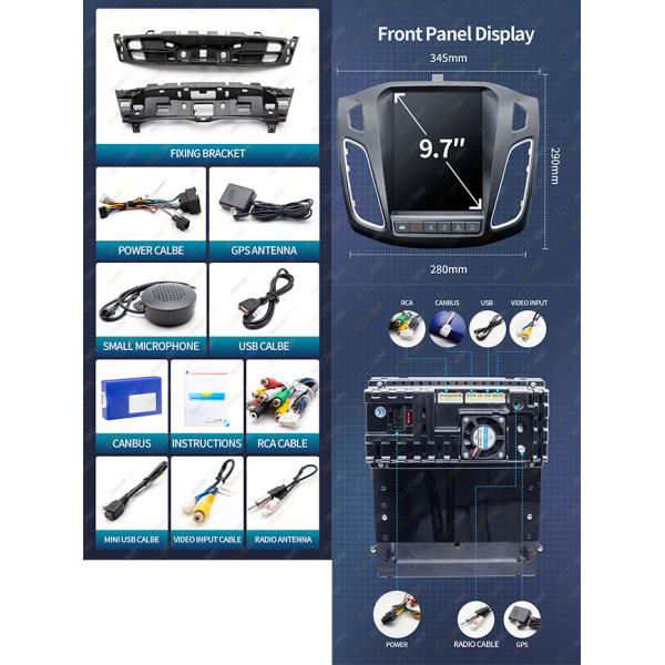 Android 11 Ford Focus 3 Радио 8core 8+128G Навигация Автомобильный стерео MK3 2011-2019 Ford Focus 3 Радио