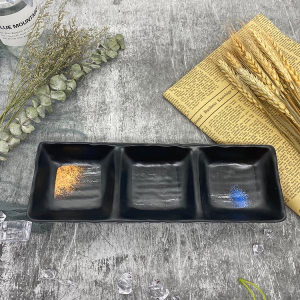 Rectangle Outdoor Melamine Camping Dishes Tasteless Durable 10.5''