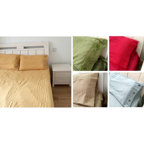 Country Style King Size Bed Duvet Covers Color Customized 100% Cotton Material