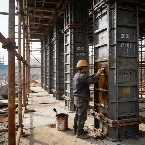 Custom Q235B Column Steel Formwork For Columns And Walls Reusable