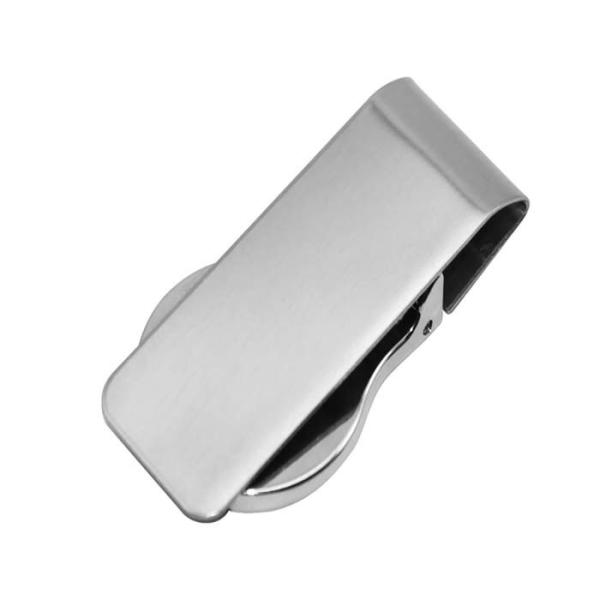 Sustentador de clips de dinero de metal en blanco de sublimación personalizada