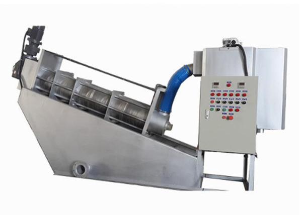 No Clogging 5000m3/H Multi Disk Sludge Dewatering Screw Press System